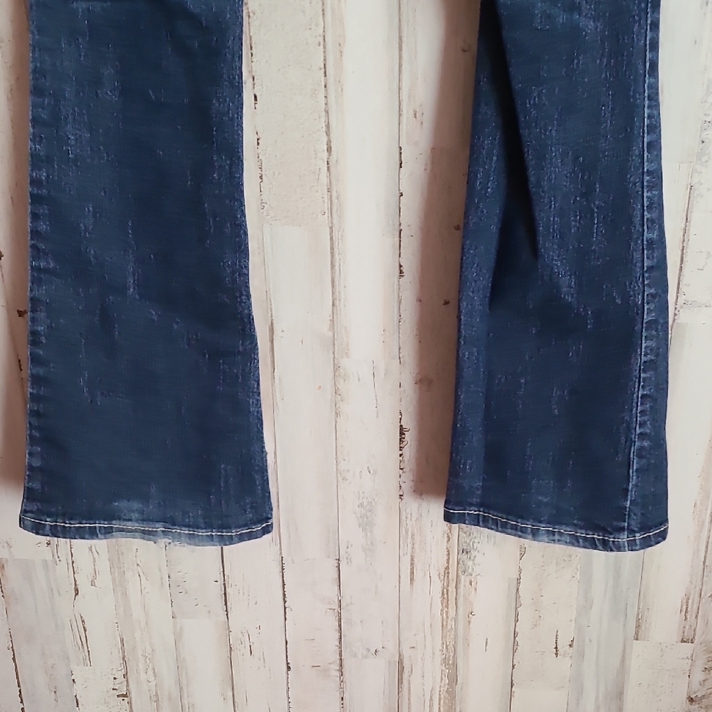 Amethyst Jeans Indigo Flare with Embroidered Pockets - Picture 6 of 13